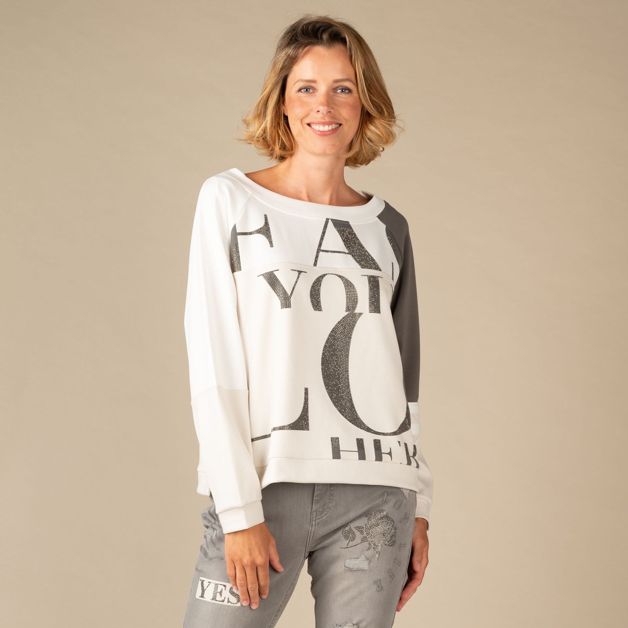 Sweatshirt - Regular Fit - Print online im Shop bei meinfischer.de kaufen -  Mein Fischer | Sweatkleider