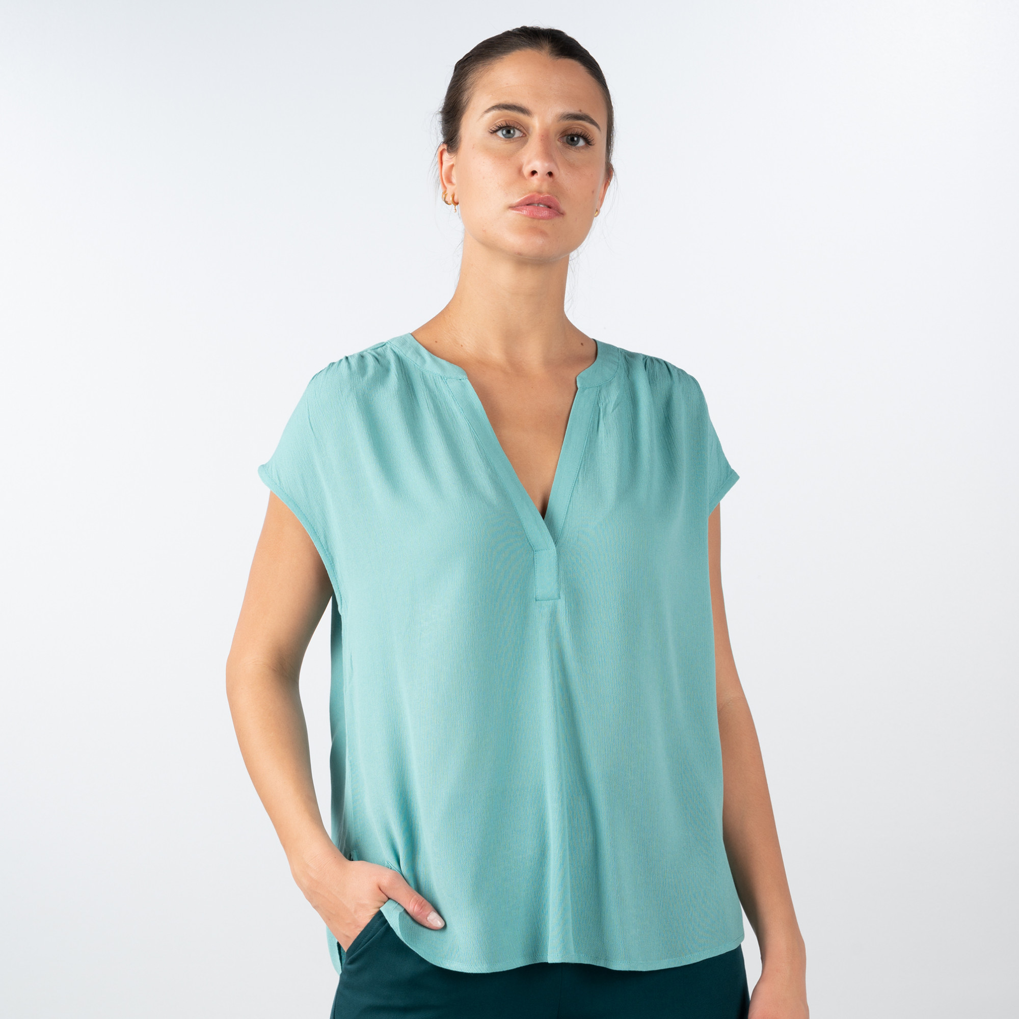 Bluse Loose Fit Unifarben Online Im Shop Bei Meinfischerde Kaufen Mein Fischer 3390