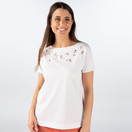 SALE % | Zero | T-Shirt - Regular Fit - Spitze | Weiß online im Shop bei meinfischer.de kaufen