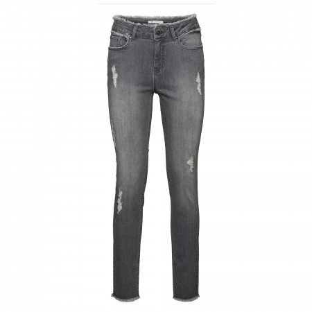 SALE % | Monari | Jeans - Regular Fit - Strassdekor | Grau online im Shop bei meinfischer.de kaufen
