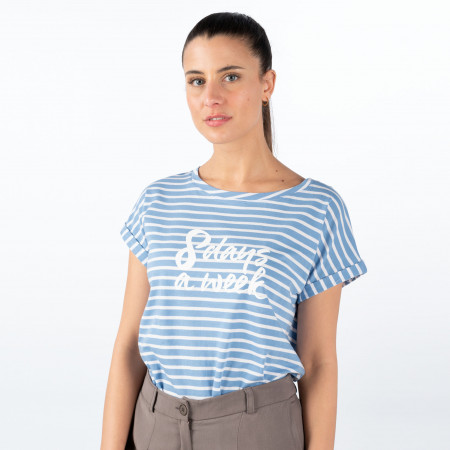 SALE % | 8 days a week | T-Shirt - Loose Fit - Stripes | Blau online im Shop bei meinfischer.de kaufen
