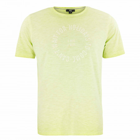 SALE % | 8 days a week | T-Shirt - Regular Fit - Print | Gelb online im Shop bei meinfischer.de kaufen