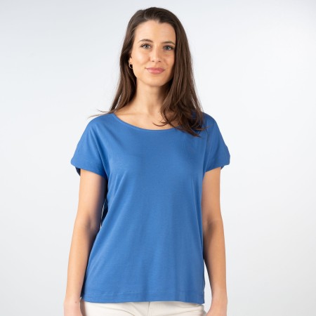SALE % | 8 days a week | T-Shirt - Loose Fit - unifarben | Blau online im Shop bei meinfischer.de kaufen