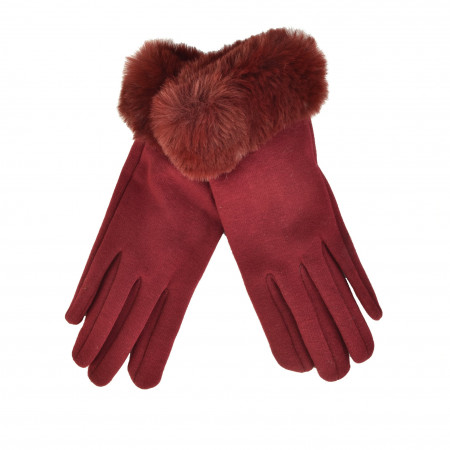 SALE % | 8 days a week | Handschuhe - Fake Fur | Rot online im Shop bei meinfischer.de kaufen