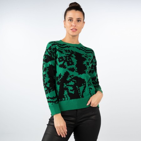 SALE % | 8 days a week | Pullover - Regular Fit - Muster | Grün online im Shop bei meinfischer.de kaufen