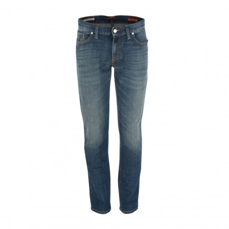 SALE % | Alberto | Jeans - Regular Slim Fit - 5 Pocket | Blau online im Shop bei meinfischer.de kaufen