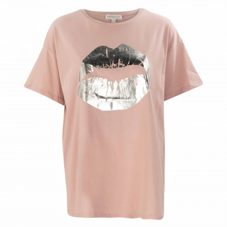SALE % | Apricot | T-Shirt - Loose Fit - Frontprint | Rosa online im Shop bei meinfischer.de kaufen