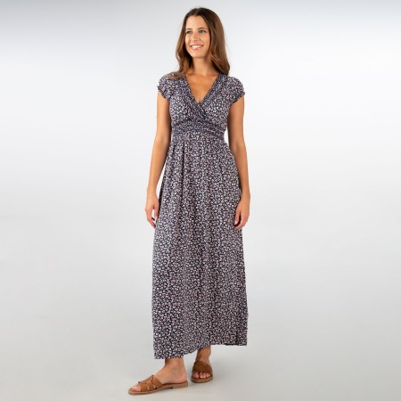 SALE % | Apricot | Kleid - Slim Fit - Print | Blau online im Shop bei meinfischer.de kaufen
