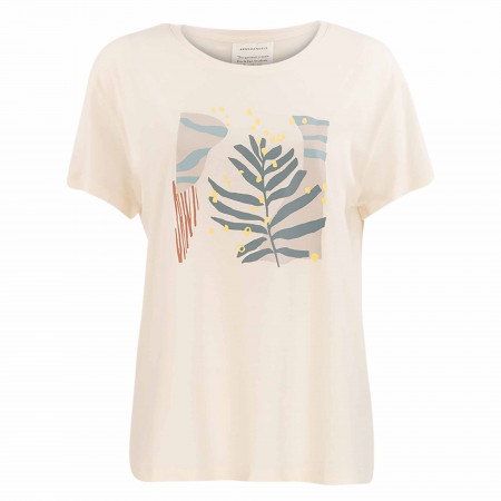 SALE % | ArmedAngels | T-Shirt - Regular Fit - Nelaa Grafic Leaf | Weiß online im Shop bei meinfischer.de kaufen