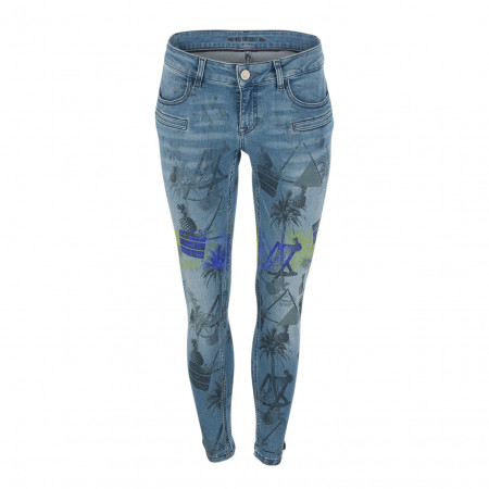 SALE % |  | Jeans - Skinny Fit - Print | Blau online im Shop bei meinfischer.de kaufen