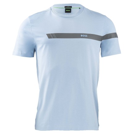 SALE % | Boss Green | T-Shirt - Regular Fit - Crewneck | Blau online im Shop bei meinfischer.de kaufen