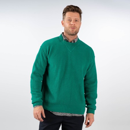 SALE % | Boss Casual | Pullover - Regular Fit - Langarm | Grün online im Shop bei meinfischer.de kaufen