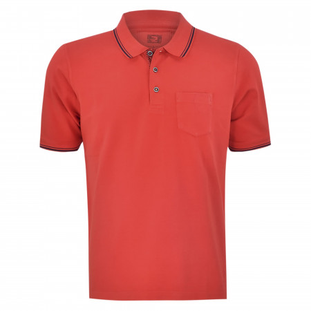 SALE % | CALAMAR | Poloshirt - Regular Fit - unifarben | Rot online im Shop bei meinfischer.de kaufen