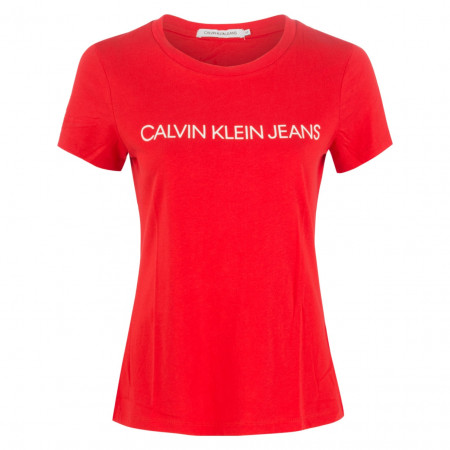 SALE % |  | T-Shirt - Regular Fit - Labelprint | Rot online im Shop bei meinfischer.de kaufen