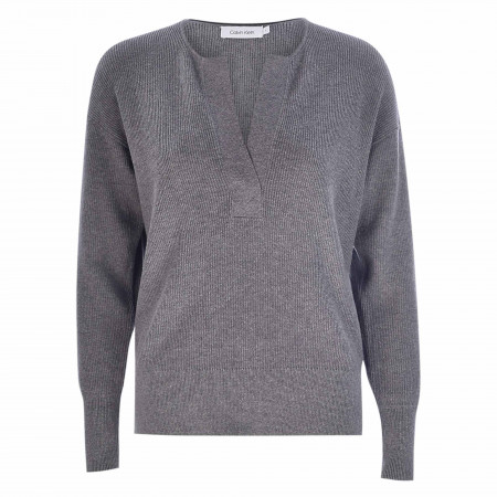 SALE % | Calvin Klein | Sweatshirt - Loose Fit - Wollmix | Grau online im Shop bei meinfischer.de kaufen