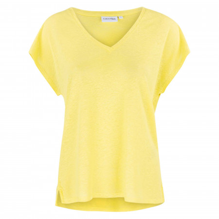 SALE % | Calvin Klein | T-Shirt - Regular Fit - 1/2 Arm | Gelb online im Shop bei meinfischer.de kaufen