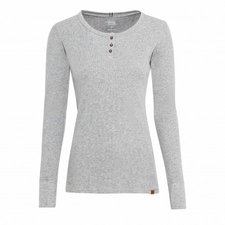 SALE % | camel active Women | Jerseyshirt - Slim Fit - unifarben | Grau online im Shop bei meinfischer.de kaufen