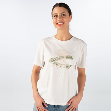 SALE % | camel active Women | T-Shirt - Regular Fit - Crewneck | Weiß online im Shop bei meinfischer.de kaufen