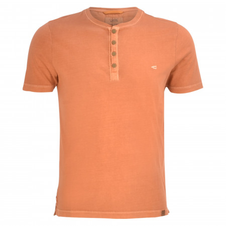 SALE % | camel active | T-Shirt - Regular Fit - Henley | Orange online im Shop bei meinfischer.de kaufen