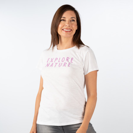 SALE % | camel active Women | T-Shirt - Regular Fit - Wording | Weiß online im Shop bei meinfischer.de kaufen