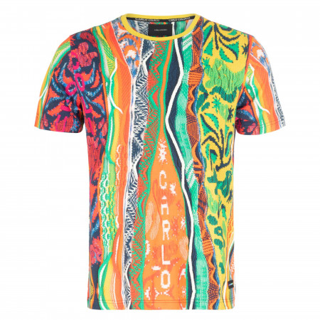 SALE % | Carlo Colucci | Shirt - Regular Fit - Muster | Gelb online im Shop bei meinfischer.de kaufen