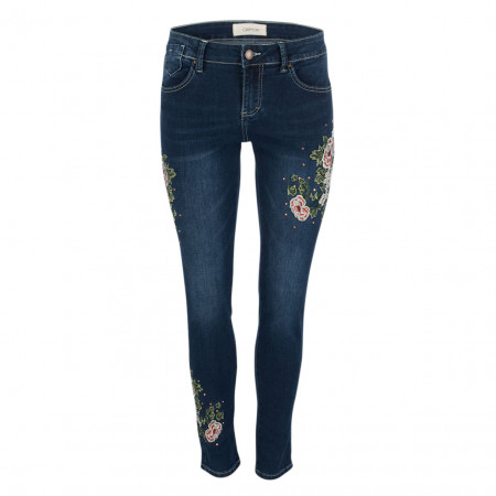 SALE % | Cartoon | Jeans - Skinny Fit - Flower-Patch | Blau online im Shop bei meinfischer.de kaufen