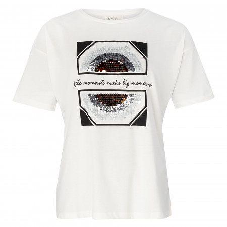 SALE % | Cartoon | T-Shirt - Loose Fit - Print | Weiß online im Shop bei meinfischer.de kaufen