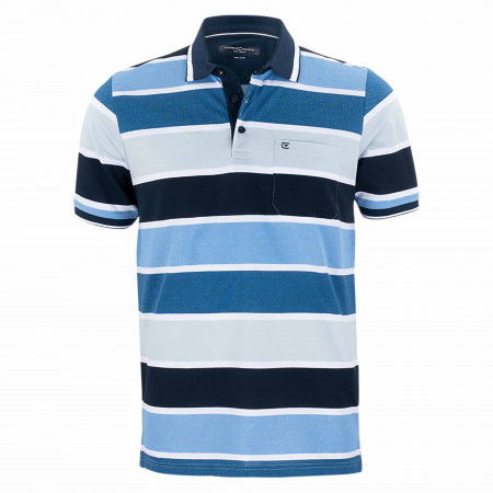 SALE % | CASAMODA | Poloshirt - Regular Fit - Colorblocking | Blau online im Shop bei meinfischer.de kaufen