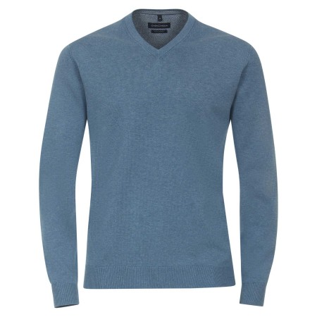 SALE % | CASAMODA | Pullover - Regular Fit - unifarben | Blau online im Shop bei meinfischer.de kaufen