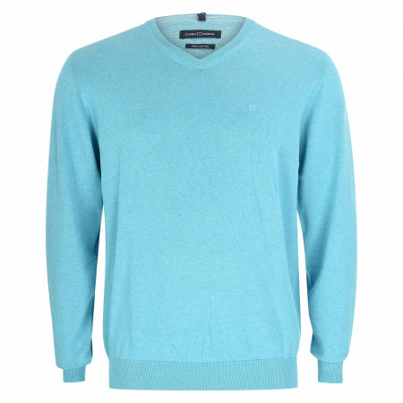 SALE % | CASAMODA | Pullover - Regular Fit - unifarben | Blau online im Shop bei meinfischer.de kaufen