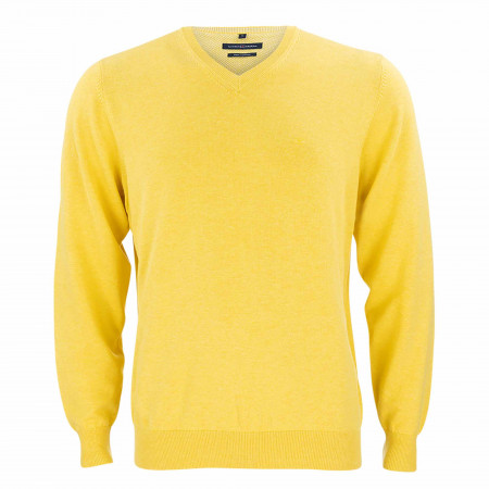 SALE % | CASAMODA | Pullover - Regular Fit - unifarben | Gelb online im Shop bei meinfischer.de kaufen