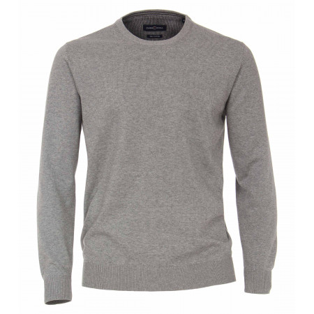 SALE % | CASAMODA | Pullover - Regular Fit - O-Neck | Grau online im Shop bei meinfischer.de kaufen