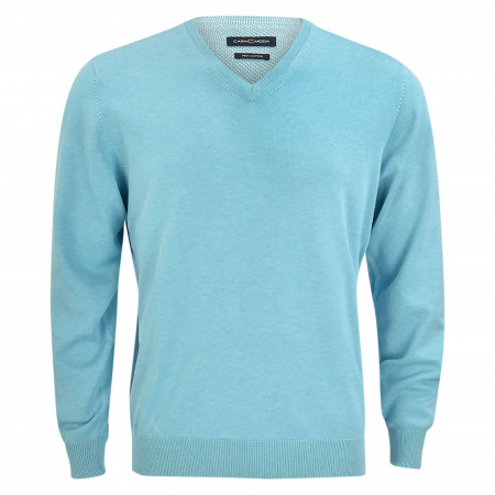 SALE % | CASAMODA | Pullover - regular Fit - unifarben | Blau online im Shop bei meinfischer.de kaufen