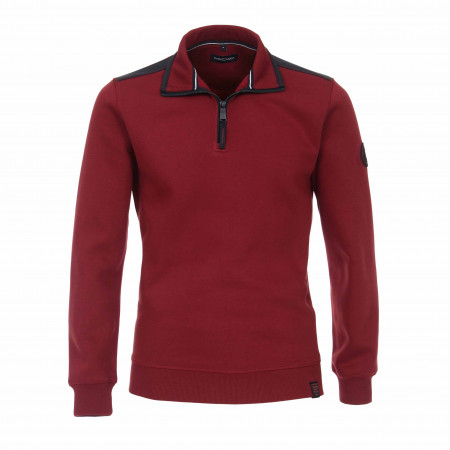 SALE % | CASAMODA | Sweatshirt - Comfort Fit - Zip | Rot online im Shop bei meinfischer.de kaufen