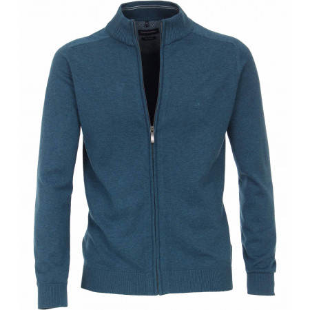 SALE % | CASAMODA | Strickjacke - Regular Fit - Zipper | Blau online im Shop bei meinfischer.de kaufen
