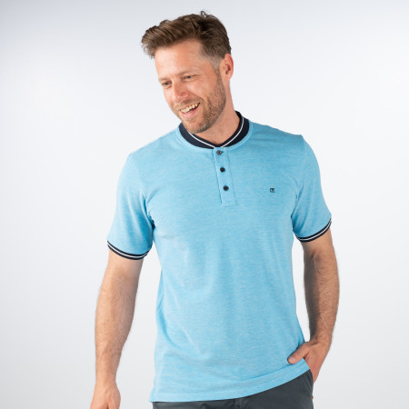 SALE % | CASAMODA | Poloshirt - Regular Fit - College-Kragen | Blau online im Shop bei meinfischer.de kaufen