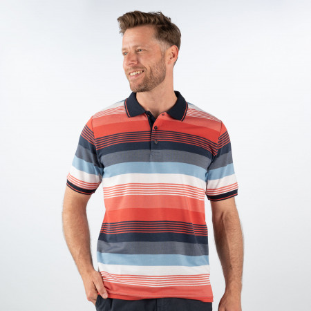 SALE % | CASAMODA | Poloshirt - Regular Fit - Stripes | Rot online im Shop bei meinfischer.de kaufen