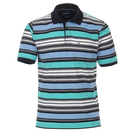 SALE % | CASAMODA | Poloshirt - Casual Fit - Stripes | Blau online im Shop bei meinfischer.de kaufen