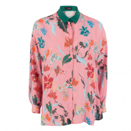 SALE % | Cinque | Hemdbluse - oversized - Flower-Print | Rosa online im Shop bei meinfischer.de kaufen