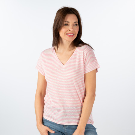 SALE % | Cinque | T-Shirt - Regular Fit - Streifen | Rosa online im Shop bei meinfischer.de kaufen