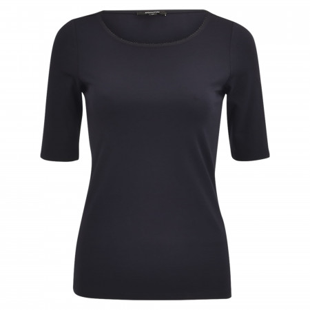 SALE % | comma | T-Shirt - Regular Fit - unifarben | Schwarz online im Shop bei meinfischer.de kaufen
