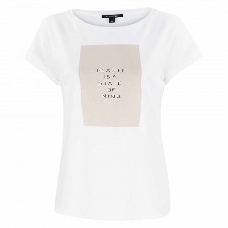 SALE % | comma | T-Shirt - Loose Fit - Print | Weiß online im Shop bei meinfischer.de kaufen