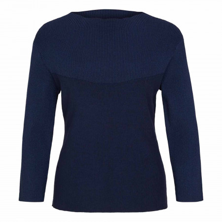 SALE % | comma | Pullover - Regular Fit - 3/4-Arm | Blau online im Shop bei meinfischer.de kaufen