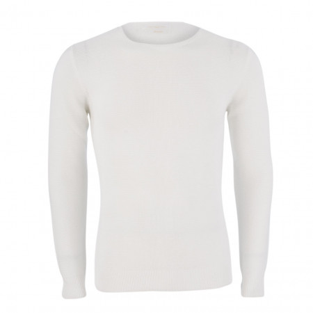 SALE % |  | Pullover - Slim Fit - Dry Cotton | Weiß online im Shop bei meinfischer.de kaufen