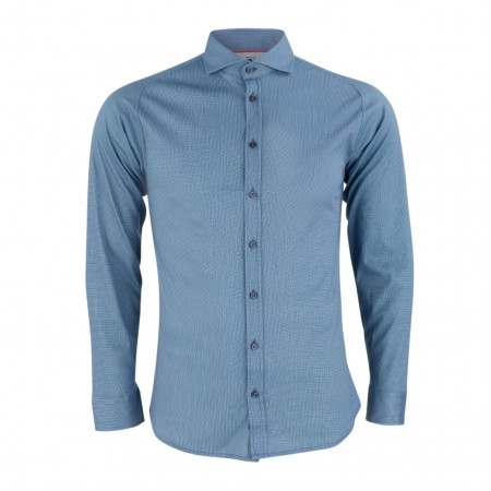 SALE % | Boss Casual | Jerseyhemd - Slim Fit - Print | Blau online im Shop bei meinfischer.de kaufen