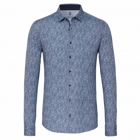 SALE % | Desoto | Freizeithemd - Regular Fit - Print | Blau online im Shop bei meinfischer.de kaufen