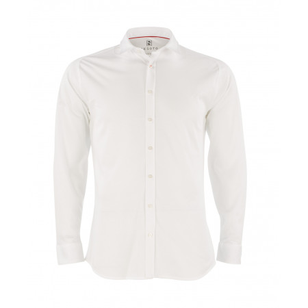 SALE % | Desoto | Hemd Modern Kent Jersey | Weiß online im Shop bei meinfischer.de kaufen