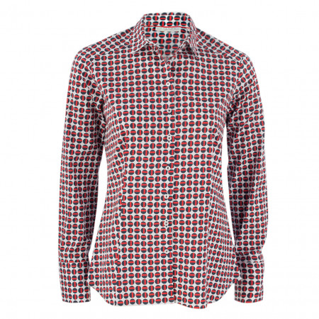 SALE % | Eterna | Hemdbluse - fitted - Muster | Rot online im Shop bei meinfischer.de kaufen