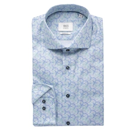 SALE % | Eterna | Cityhemd - Modern Fit - Muster | Grün online im Shop bei meinfischer.de kaufen