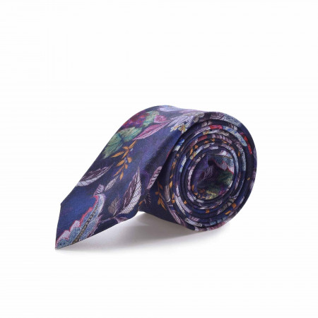 SALE % | Eterna | Krawatte - Flowerprint | Blau online im Shop bei meinfischer.de kaufen